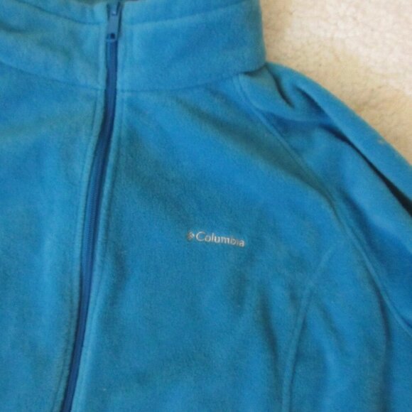 Columbia Women's Blue Full Zip Fleece Jacket Size 3XL - Picture 3 of 7